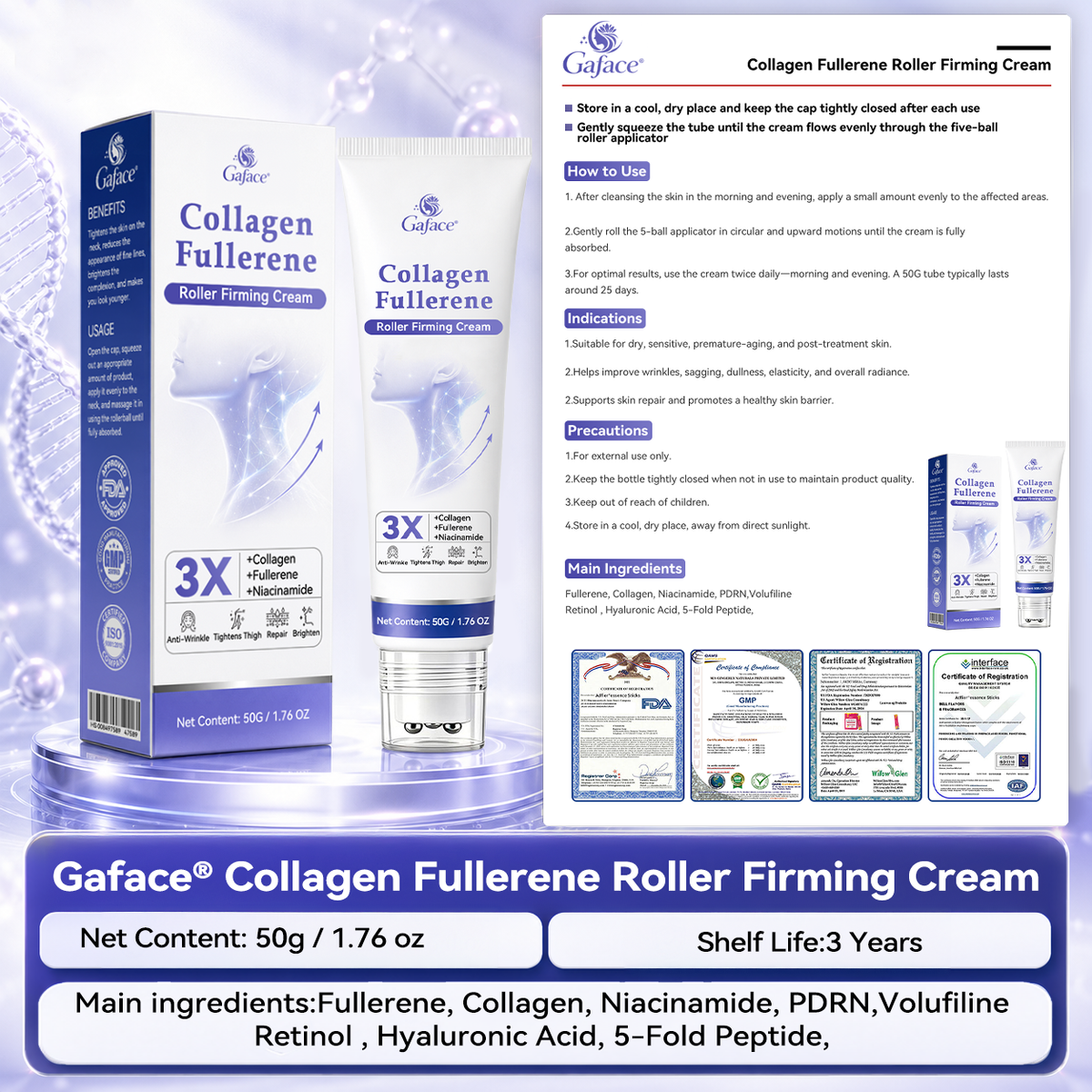 ๐ Only 10 left! โจ ๐๐๐๐๐๐ยฎ Collagen & Fullerene Roller Firming Cream ๐ Enjoy 30% OFF today! Many customers choose 4โ6 jars for a complete firming skincare routine. Don't miss out before stock runs out! ๐