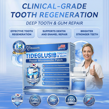 Glimmerly® 🦷 Tideglusib Fast‑Dissolving Tooth & Gum Repair Oral Strips 💭 (Supports tooth repair and helps relieve gum discomfort and other common oral concerns) 🛡️