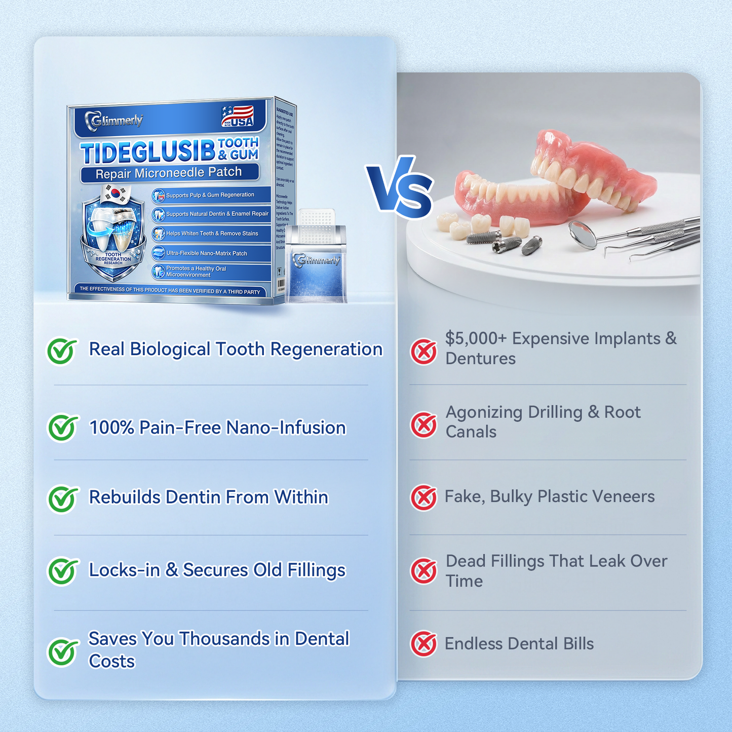🦷𝐆𝐥𝐢𝐦𝐦𝐞𝐫𝐥𝐲® 𝐓𝐢𝐝𝐞𝐠𝐥𝐮𝐬𝐢𝐛 𝐓𝐨𝐨𝐭𝐡 & 𝐆𝐮𝐦 𝐑𝐞𝐩𝐚𝐢𝐫 𝐌𝐢𝐜𝐫𝐨𝐧𝐞𝐞𝐝𝐥𝐞 𝐏𝐚𝐭𝐜𝐡  | 𝐀𝐝𝐯𝐚𝐧𝐜𝐞𝐝 𝐒𝐭𝐞𝐦-𝐂𝐞𝐥𝐥 𝐀𝐜𝐭𝐢𝐯𝐚𝐭𝐢𝐨𝐧 𝐓𝐞𝐞𝐭𝐡 𝐒𝐭𝐫𝐢𝐩𝐬 ✨🎉 (𝐑𝐞𝐛𝐮𝐢𝐥𝐝 𝐄𝐧𝐚𝐦𝐞𝐥 & 𝐃𝐞𝐧𝐭𝐢𝐧 • 𝐒𝐭𝐫𝐞𝐧𝐠𝐭𝐡𝐞𝐧 𝐆𝐮𝐦𝐬 • 𝐄𝐫𝐚𝐝𝐢𝐜𝐚𝐭𝐞 𝐓𝐚𝐫𝐭𝐚𝐫 & 𝐎𝐝𝐨𝐫 • 𝐒𝐭𝐨𝐩 𝐓𝐨𝐨𝐭𝐡 𝐒𝐞𝐧𝐬𝐢𝐭𝐢𝐯𝐢𝐭𝐲)