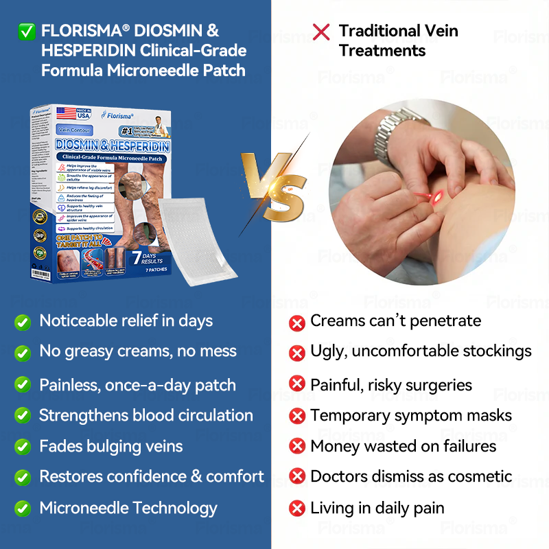One Patch a Day. Visible Vein Relief in Just 7 Days 🍃 𝑭𝑳𝑶𝑹𝑰𝑺𝑴𝑨® 𝑫𝑰𝑶𝑺𝑴𝑰𝑵 & 𝑯𝑬𝑺𝑷𝑬𝑹𝑰𝑫𝑰𝑵 𝑪𝒍𝒊𝒏𝒊𝒄𝒂𝒍-𝑮𝒓𝒂𝒅𝒆 𝑭𝒐𝒓𝒎𝒖𝒍𝒂 𝑴𝒊𝒄𝒓𝒐𝒏𝒆𝒆𝒅𝒍𝒆 𝑷𝒂𝒕𝒄𝒉 𝗔𝗱𝘃𝗮𝗻𝗰𝗲𝗱 𝗛𝗲𝗿𝗯𝗮𝗹 𝗕𝗹𝗲𝗻𝗱 𝗧𝗮𝗿𝗴𝗲𝘁𝘀 𝗦𝗽𝗶𝗱𝗲𝗿 𝗩𝗲𝗶𝗻𝘀 & 𝗥𝗲𝗹𝗶𝗲𝘃𝗲𝘀 𝗛𝗲𝗮𝘃𝘆, 𝗧𝗶𝗿𝗲𝗱 𝗟𝗲𝗴𝘀 🎊