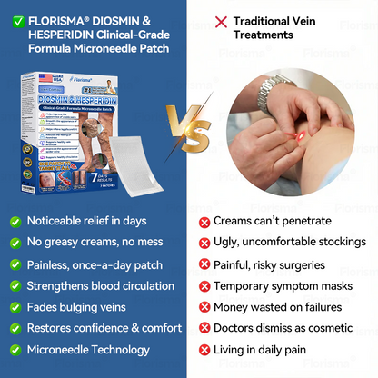 One Patch a Day. Visible Vein Relief in Just 7 Days 🍃 𝑭𝑳𝑶𝑹𝑰𝑺𝑴𝑨® 𝑫𝑰𝑶𝑺𝑴𝑰𝑵 & 𝑯𝑬𝑺𝑷𝑬𝑹𝑰𝑫𝑰𝑵 𝑪𝒍𝒊𝒏𝒊𝒄𝒂𝒍-𝑮𝒓𝒂𝒅𝒆 𝑭𝒐𝒓𝒎𝒖𝒍𝒂 𝑴𝒊𝒄𝒓𝒐𝒏𝒆𝒆𝒅𝒍𝒆 𝑷𝒂𝒕𝒄𝒉 𝗔𝗱𝘃𝗮𝗻𝗰𝗲𝗱 𝗛𝗲𝗿𝗯𝗮𝗹 𝗕𝗹𝗲𝗻𝗱 𝗧𝗮𝗿𝗴𝗲𝘁𝘀 𝗦𝗽𝗶𝗱𝗲𝗿 𝗩𝗲𝗶𝗻𝘀 & 𝗥𝗲𝗹𝗶𝗲𝘃𝗲𝘀 𝗛𝗲𝗮𝘃𝘆, 𝗧𝗶𝗿𝗲𝗱 𝗟𝗲𝗴𝘀 🎊