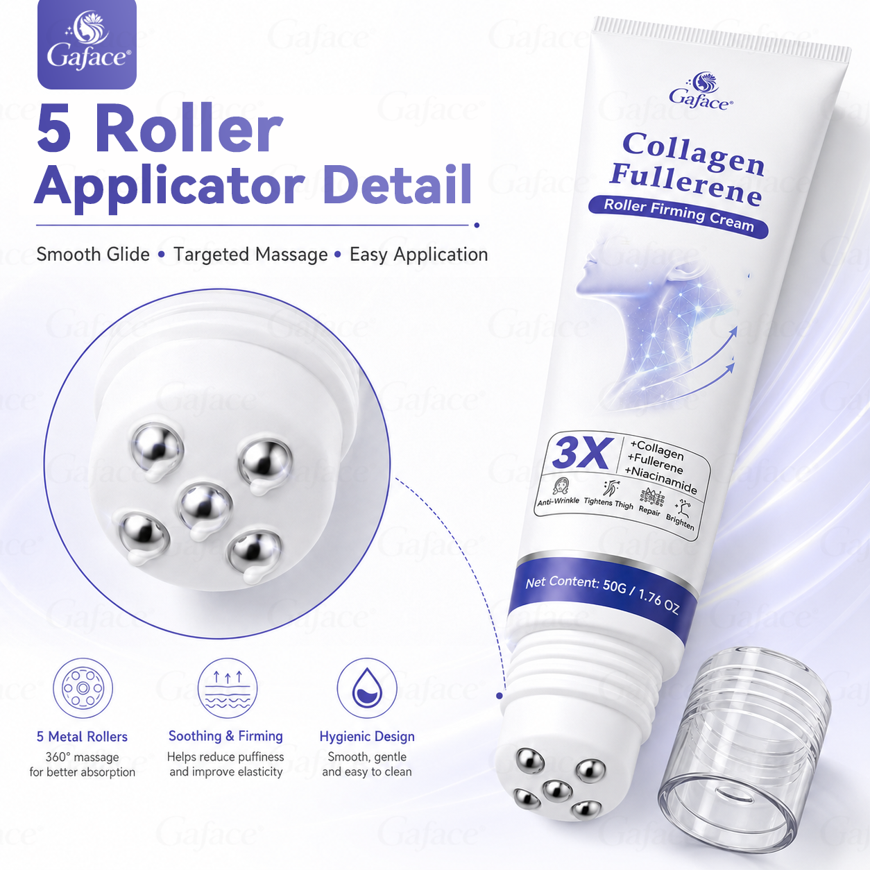 🎁 Only 10 left! ✨ 𝐆𝐚𝐟𝐚𝐜𝐞® Collagen & Fullerene Roller Firming Cream 💚 Enjoy 30% OFF today! Many customers choose 4–6 jars for a complete firming skincare routine. Don't miss out before stock runs out! 🎁