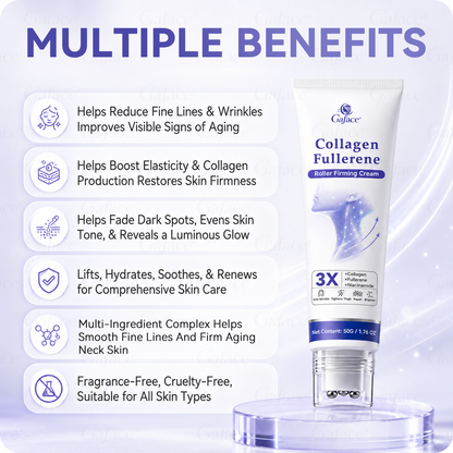 🎁 Only 10 left! ✨ 𝐆𝐚𝐟𝐚𝐜𝐞® Collagen & Fullerene Roller Firming Cream 💚 Enjoy 30% OFF today! Many customers choose 4–6 jars for a complete firming skincare routine. Don't miss out before stock runs out! 🎁