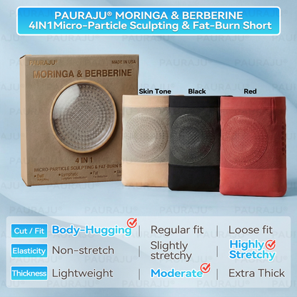 【Official Brand Store】 PAURAJU® Fat-Burn Sculpt Shorts 🍃 High-Waist Shaping · Breathable Comfort · 24H Daily Wear 💎