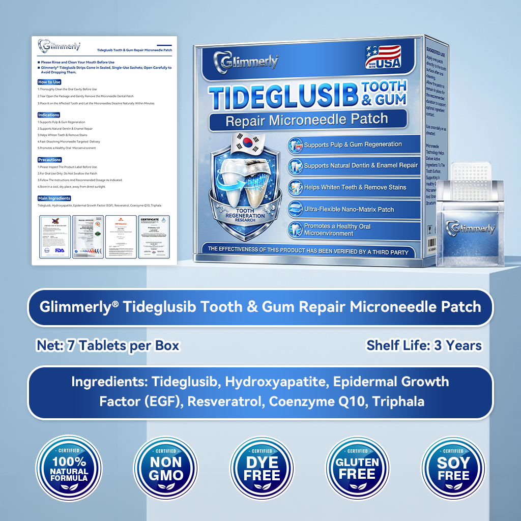 🦷𝐆𝐥𝐢𝐦𝐦𝐞𝐫𝐥𝐲® 𝐓𝐢𝐝𝐞𝐠𝐥𝐮𝐬𝐢𝐛 𝐓𝐨𝐨𝐭𝐡 & 𝐆𝐮𝐦 𝐑𝐞𝐩𝐚𝐢𝐫 𝐌𝐢𝐜𝐫𝐨𝐧𝐞𝐞𝐝𝐥𝐞 𝐏𝐚𝐭𝐜𝐡  | 𝐀𝐝𝐯𝐚𝐧𝐜𝐞𝐝 𝐒𝐭𝐞𝐦-𝐂𝐞𝐥𝐥 𝐀𝐜𝐭𝐢𝐯𝐚𝐭𝐢𝐨𝐧 𝐓𝐞𝐞𝐭𝐡 𝐒𝐭𝐫𝐢𝐩𝐬 ✨🎉 (𝐑𝐞𝐛𝐮𝐢𝐥𝐝 𝐄𝐧𝐚𝐦𝐞𝐥 & 𝐃𝐞𝐧𝐭𝐢𝐧 • 𝐒𝐭𝐫𝐞𝐧𝐠𝐭𝐡𝐞𝐧 𝐆𝐮𝐦𝐬 • 𝐄𝐫𝐚𝐝𝐢𝐜𝐚𝐭𝐞 𝐓𝐚𝐫𝐭𝐚𝐫 & 𝐎𝐝𝐨𝐫 • 𝐒𝐭𝐨𝐩 𝐓𝐨𝐨𝐭𝐡 𝐒𝐞𝐧𝐬𝐢𝐭𝐢𝐯𝐢𝐭𝐲)