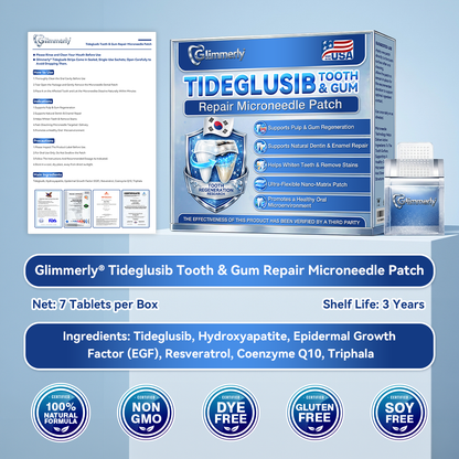🦷𝐆𝐥𝐢𝐦𝐦𝐞𝐫𝐥𝐲® 𝐓𝐢𝐝𝐞𝐠𝐥𝐮𝐬𝐢𝐛 𝐓𝐨𝐨𝐭𝐡 & 𝐆𝐮𝐦 𝐑𝐞𝐩𝐚𝐢𝐫 𝐌𝐢𝐜𝐫𝐨𝐧𝐞𝐞𝐝𝐥𝐞 𝐏𝐚𝐭𝐜𝐡  | 𝐀𝐝𝐯𝐚𝐧𝐜𝐞𝐝 𝐒𝐭𝐞𝐦-𝐂𝐞𝐥𝐥 𝐀𝐜𝐭𝐢𝐯𝐚𝐭𝐢𝐨𝐧 𝐓𝐞𝐞𝐭𝐡 𝐒𝐭𝐫𝐢𝐩𝐬 ✨🎉 (𝐑𝐞𝐛𝐮𝐢𝐥𝐝 𝐄𝐧𝐚𝐦𝐞𝐥 & 𝐃𝐞𝐧𝐭𝐢𝐧 • 𝐒𝐭𝐫𝐞𝐧𝐠𝐭𝐡𝐞𝐧 𝐆𝐮𝐦𝐬 • 𝐄𝐫𝐚𝐝𝐢𝐜𝐚𝐭𝐞 𝐓𝐚𝐫𝐭𝐚𝐫 & 𝐎𝐝𝐨𝐫 • 𝐒𝐭𝐨𝐩 𝐓𝐨𝐨𝐭𝐡 𝐒𝐞𝐧𝐬𝐢𝐭𝐢𝐯𝐢𝐭𝐲)