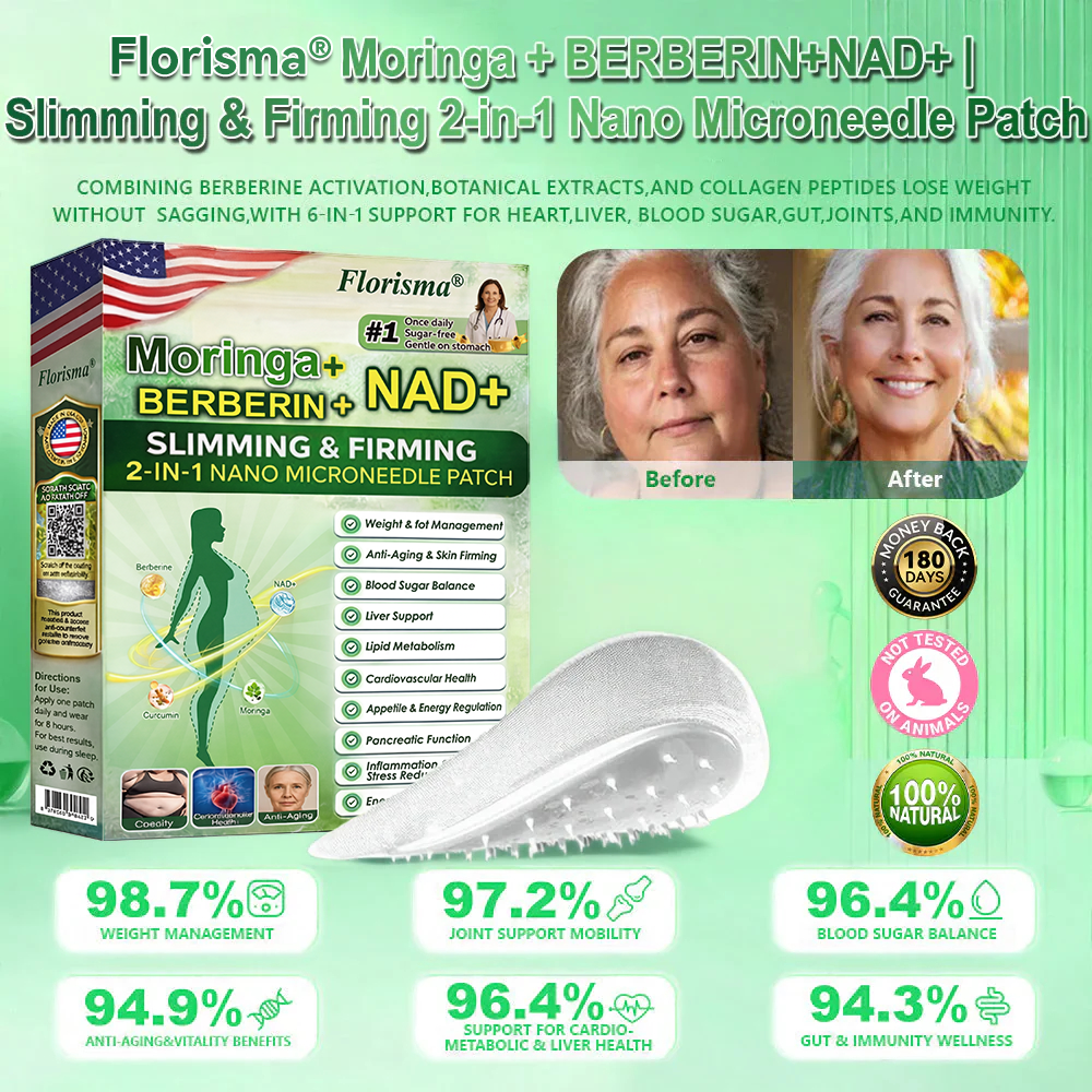 【𝐿𝑎𝑠𝑡 𝐷𝑎𝑦 𝑃𝑟𝑜𝑚𝑜𝑡𝑖𝑜𝑛 80% 𝑂𝐹𝐹 】💯 Florisma® 𝑀𝑜𝑟𝑖𝑛𝑔𝑎 · 𝐵𝑒𝑟𝑏𝑒𝑟𝑖𝑛𝑒 × 𝑁𝐴𝐷+10-𝑖𝑛-1 ☘️ 𝐴𝑑𝑣𝑎𝑛𝑐𝑒𝑑 𝑁𝑎𝑛𝑜 𝑀𝑖𝑐𝑟𝑜𝑛𝑒𝑒𝑑𝑙𝑒 𝑃𝑎𝑡𝑐ℎ 𝟩 𝑃𝑎𝑡𝑐ℎ𝑒𝑠 𝑃𝑒𝑟 𝐵𝑜𝑥 · 𝑂𝑛𝑒-𝑊𝑒𝑒𝑘 𝑆𝑢𝑝𝑝𝑙𝑦