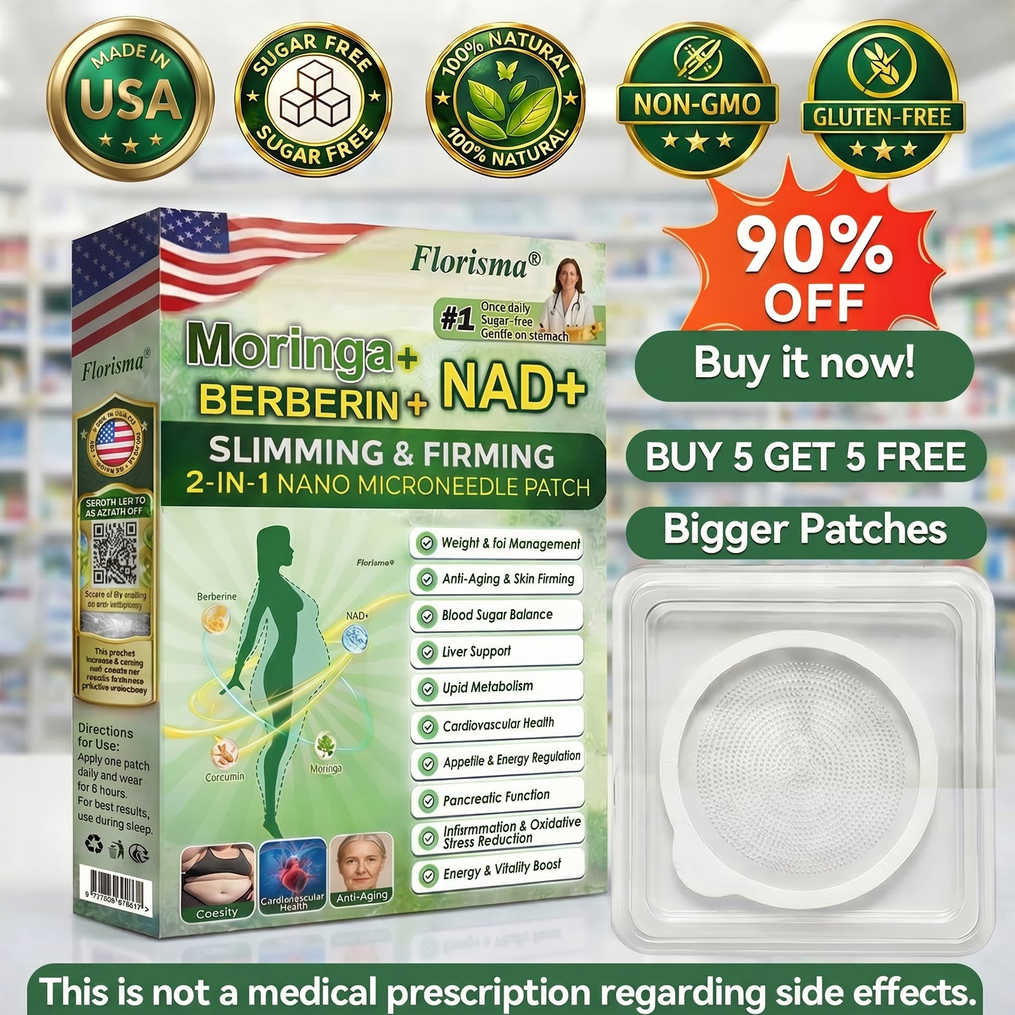 【𝐿𝑎𝑠𝑡 𝐷𝑎𝑦 𝑃𝑟𝑜𝑚𝑜𝑡𝑖𝑜𝑛 80% 𝑂𝐹𝐹 】💯 Florisma® 𝑀𝑜𝑟𝑖𝑛𝑔𝑎 · 𝐵𝑒𝑟𝑏𝑒𝑟𝑖𝑛𝑒 × 𝑁𝐴𝐷+10-𝑖𝑛-1 🌱 𝐴𝑑𝑣𝑎𝑛𝑐𝑒𝑑 𝑁𝑎𝑛𝑜 𝑀𝑖𝑐𝑟𝑜𝑛𝑒𝑒𝑑𝑙𝑒 𝑃𝑎𝑡𝑐ℎ 𝟩 𝑃𝑎𝑡𝑐ℎ𝑒𝑠 𝑃𝑒𝑟 𝐵𝑜𝑥 · 𝑂𝑛𝑒-𝑊𝑒𝑒𝑘 𝑆𝑢𝑝𝑝𝑙𝑦